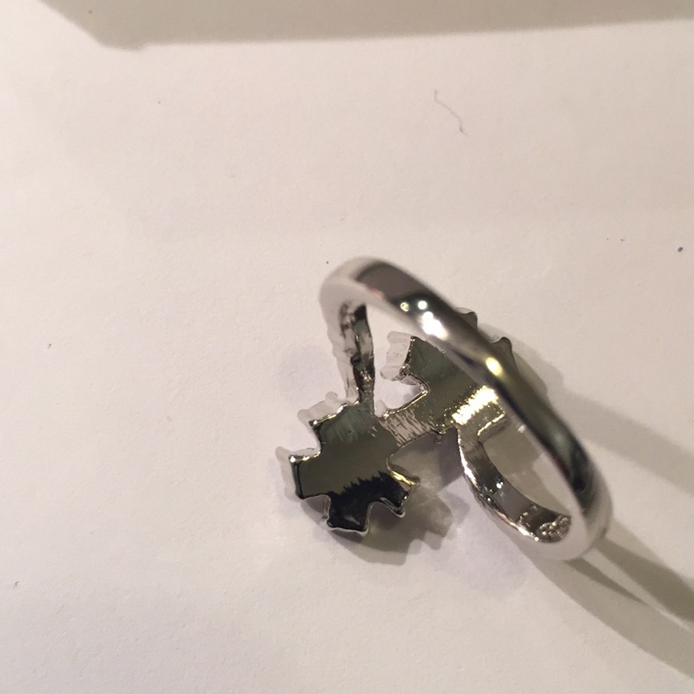 StampedS925(solid sterling silver) Sapphires size7 - Picture 3 of 3